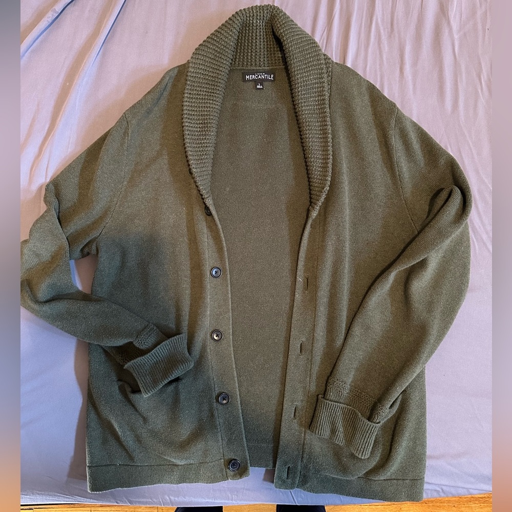 J Crew Men’s knit cardigan sweater (J Crew Mercantile)